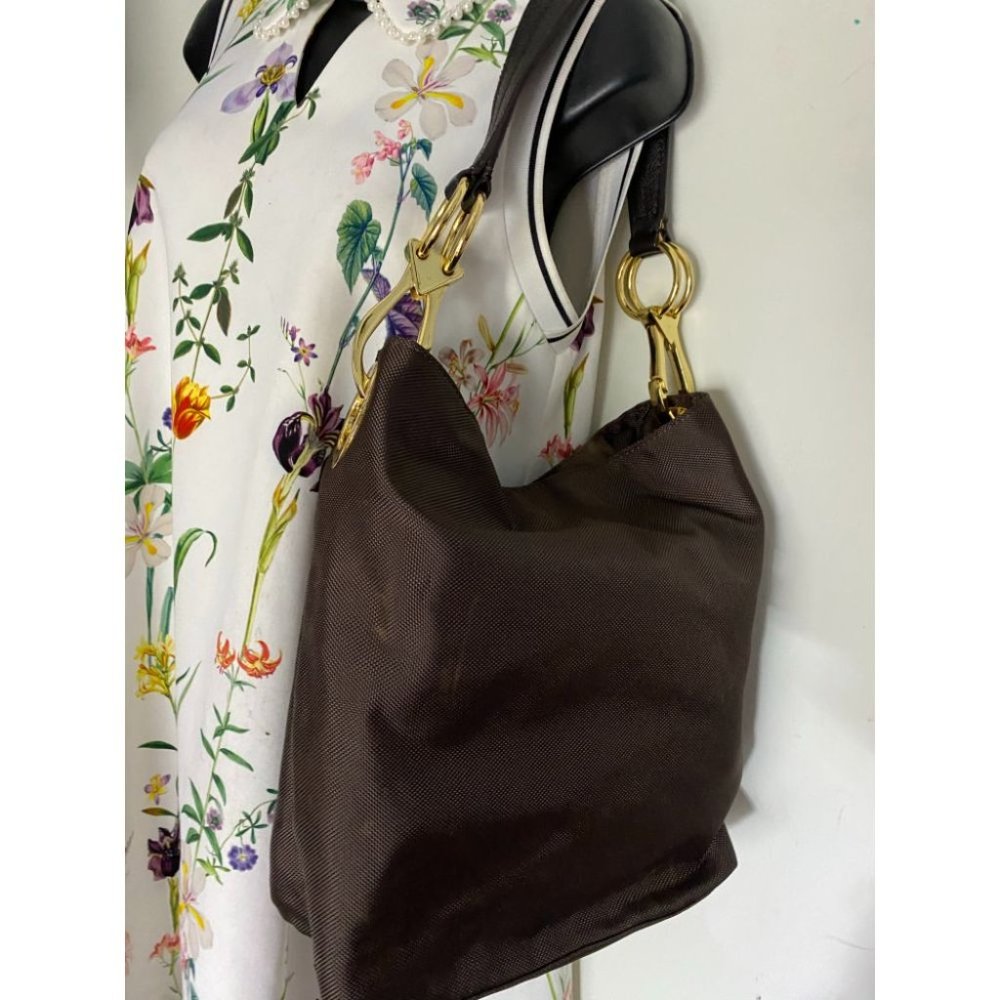 JPK Paris Brown Large Nylon Tote Bag - Picture 10 of 16